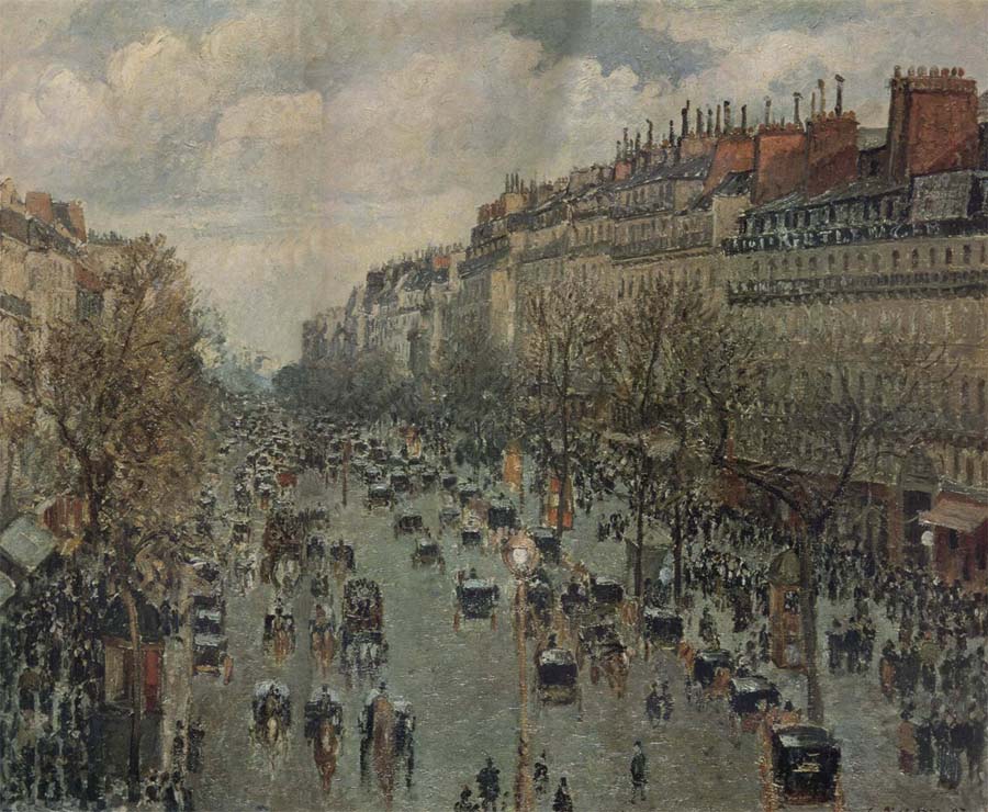 Boulevard Montmartre in Paris